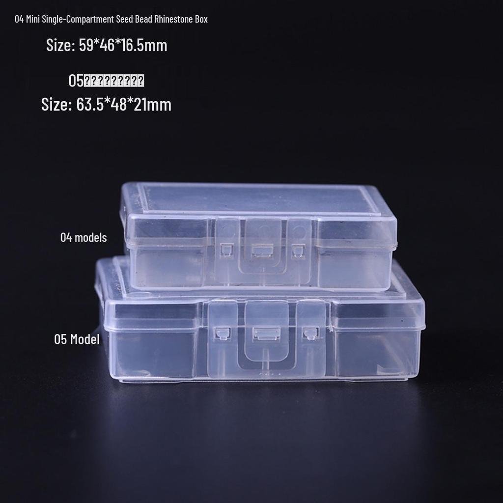 Nail Art & Jewelry Storage Box: 10 or 24 Small Grids for Drills & Ornaments