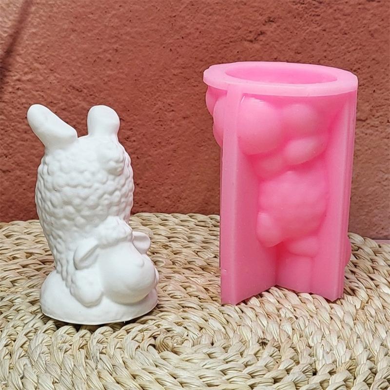 Handmade Silicone Mould Inverted Goat Molds Ornament Molds Animal Molds Casting Molds for Home Table Decorations