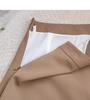 Spring 2024 Women's High-Waist Slim A-Line Pleated Drawstring Skirt