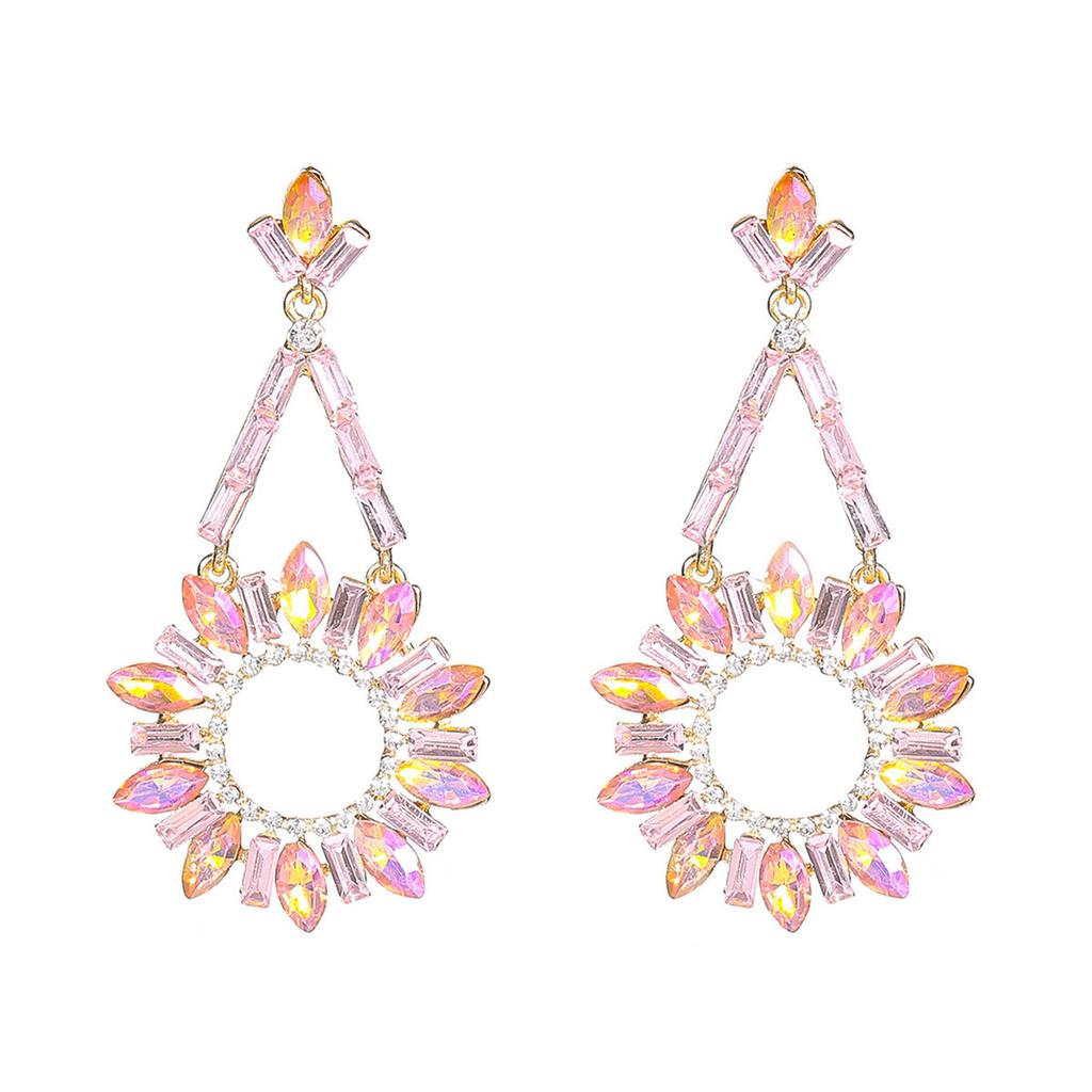 Modne, spersonalizowane kolczyki ze szklanych kryształków