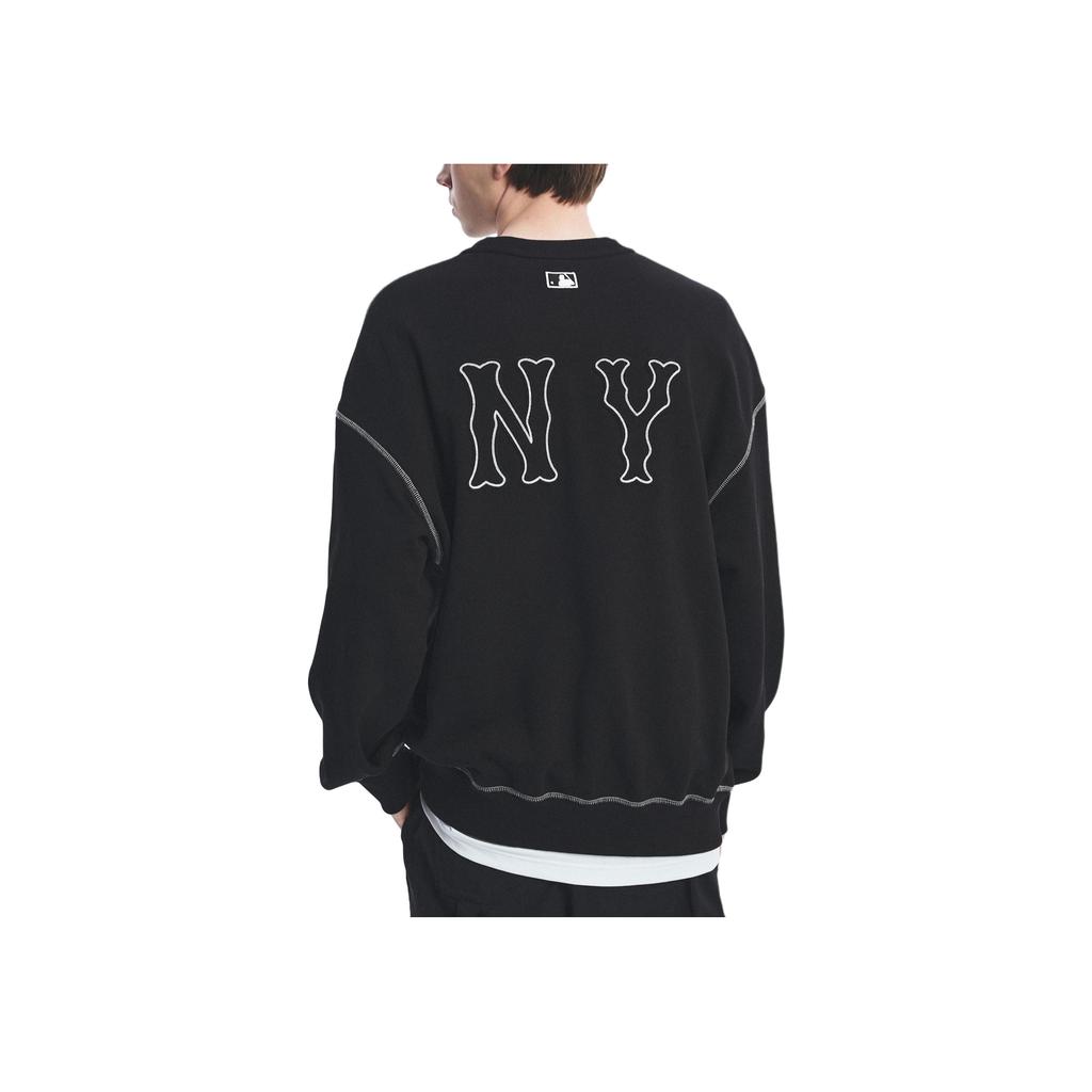 New MLB Overfit New York Yankees Coopers Logo Mega Sweatshirt Unisex Black 3AMTB0251-50BKS
