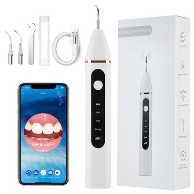 Visual Ultrasonic Dental Calculus Scaler Cleaner Tooth Cleaning Endoscope Tools Set With App Monitor Wifi 6 Pcs Auxiliary Light