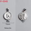 Retro Titanium Steel Cross Necklace Pendant - Stainless Steel DIY Jewelry Accessory, Fade-Resistant