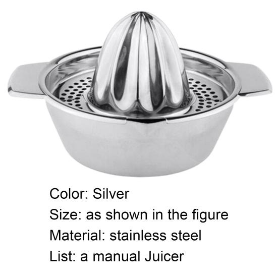 Yousheng 1 Set Manual Juicer Eco-friendly Rust-proof Stainless Steel Manual Fruit Juicer Machine for Home