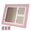Dog Cat Paw Prints Pet Wall Frame Paw Print Kit for Dog Owner Cat Owner Pet LoversPink Mud Pink Frame
