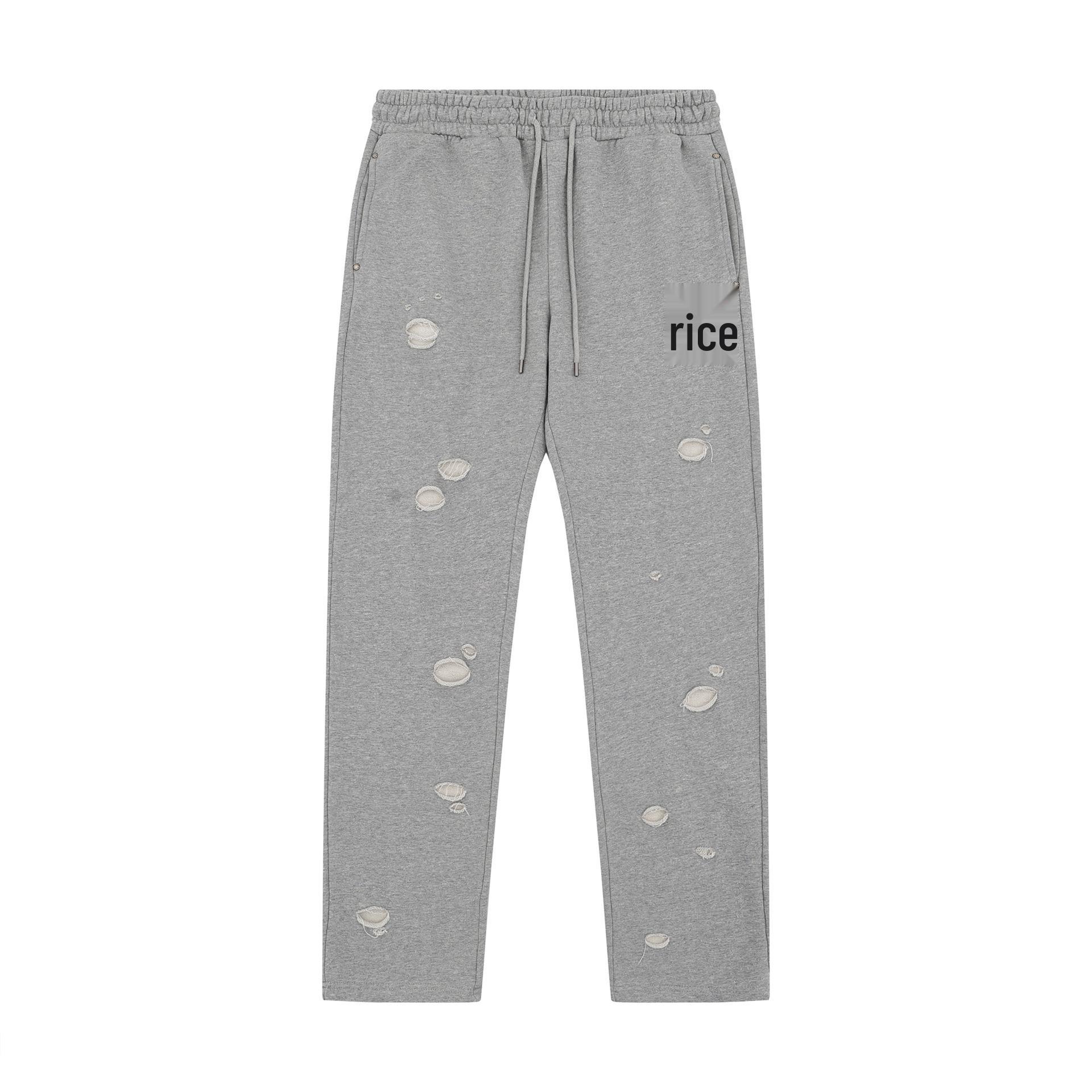 

LOSTSHDWS Men s Washed Distressed Hoodie & Casual Long Pants Set Large