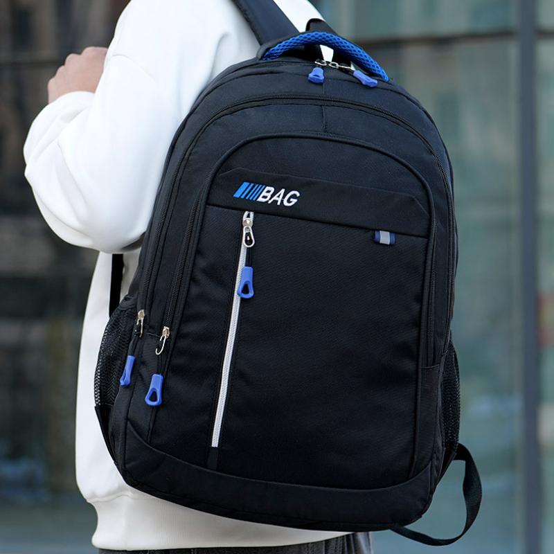 Men's Backpacks Large Capacity Nylon Business Computer Bag Casual Travel Backpack Fashion Senior High School Student Schoolbag