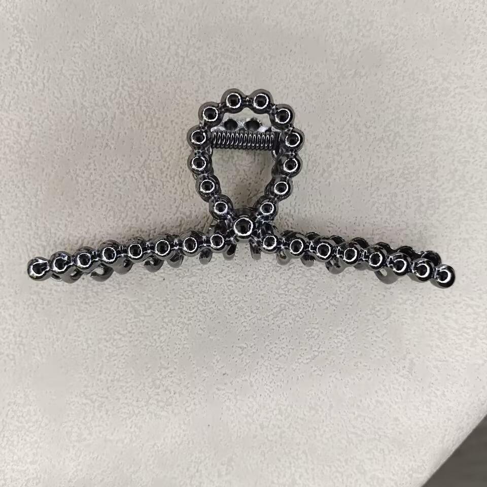 Metal Large Silver Luxury Solid Colors Hair Claws Grab Butterfly Elegant Vintage Headband Hair Clips for Women