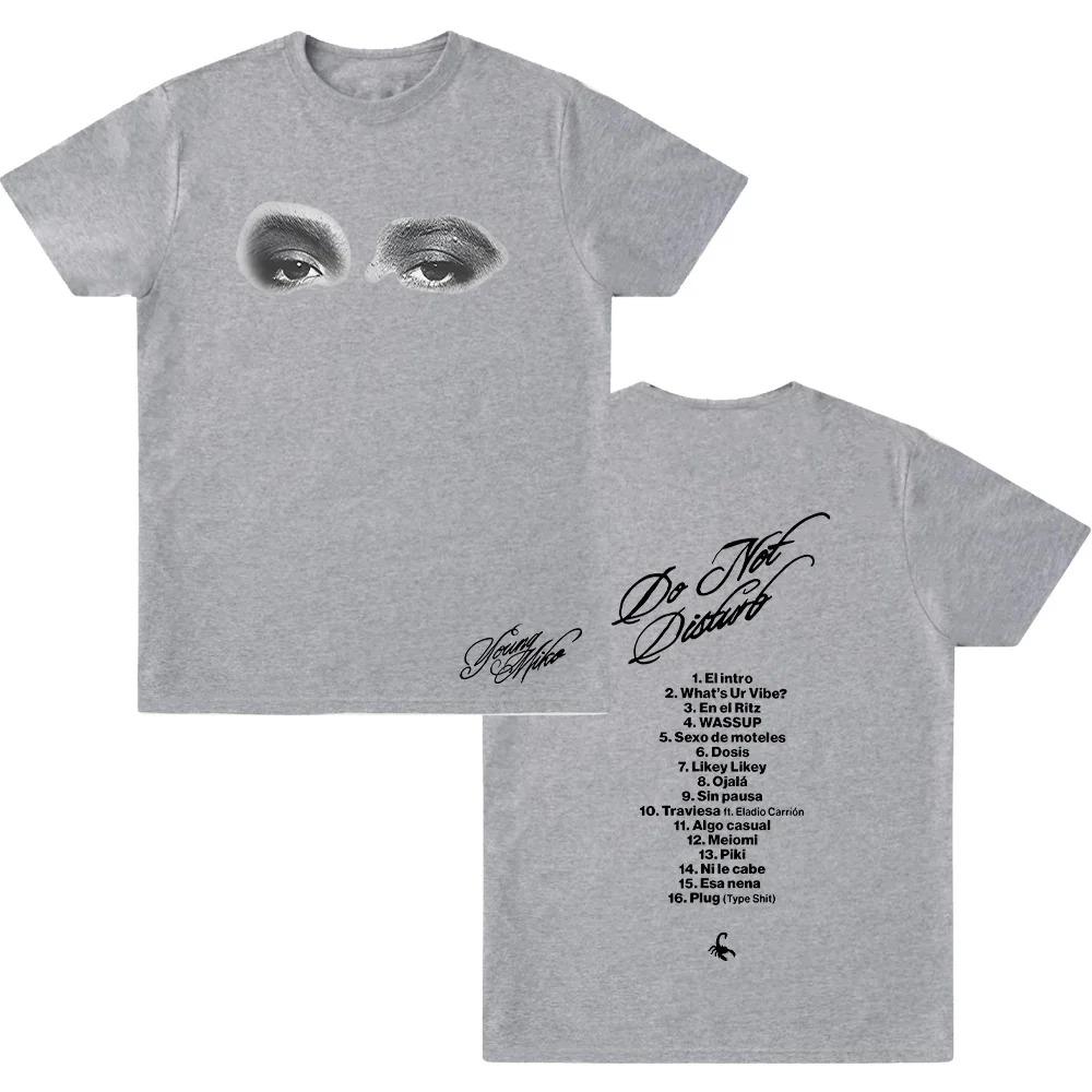 

Young Miko Do Not Disturb Tour Tee for Men Women Vintage Pure Cotton Top Round Neck Men Women Clothing Streetwear high quality 2XL