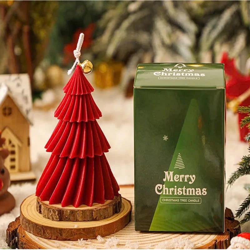 Christmas Tree Candle Scented Candles Aromatherapy Candle Handmade DIY Xmas Gift Holiday Home Ornament