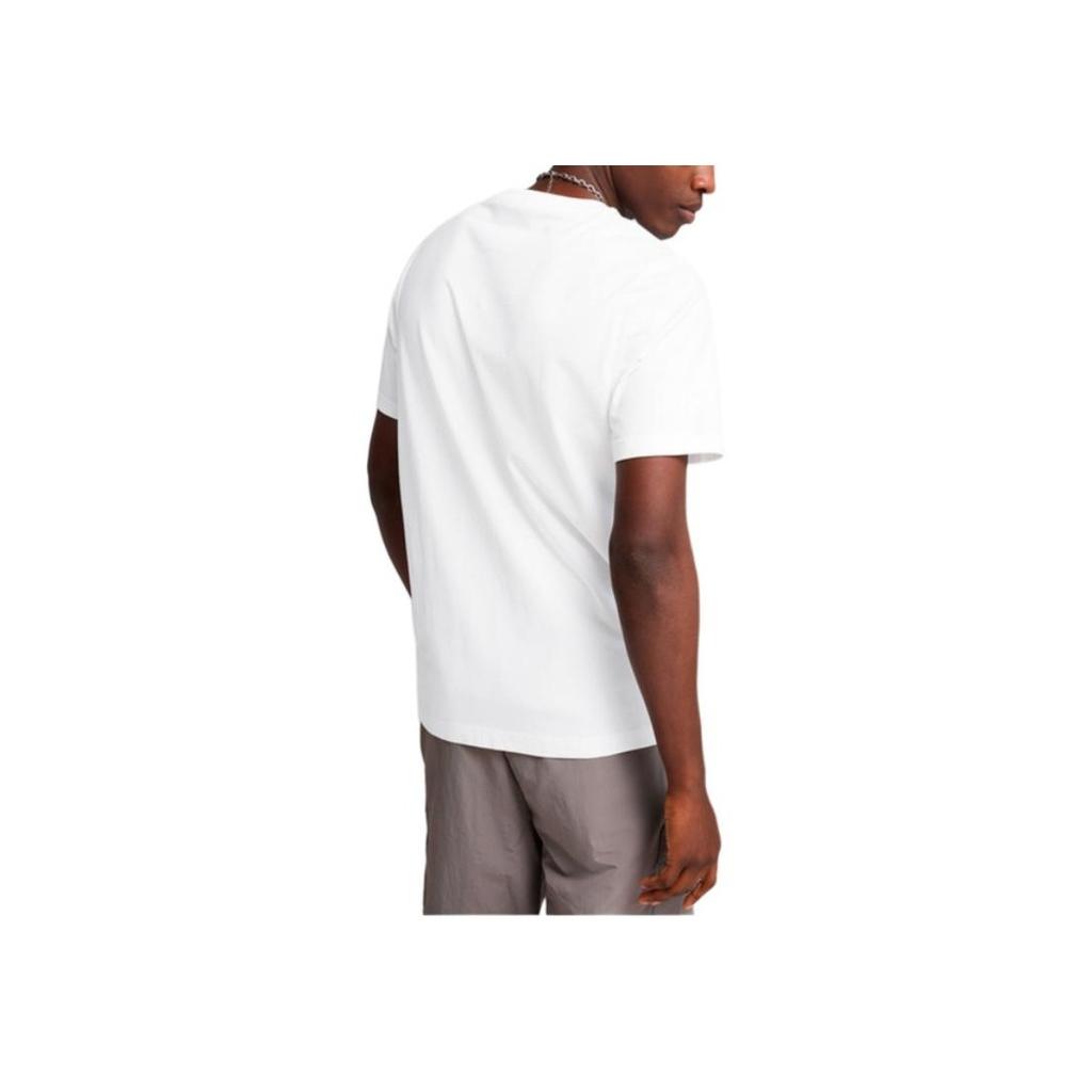 Puma Essential Wardrobe Logo Round Neck Sports Casual Short Sleeve T-Shirt Unisex Tops White 632920-02