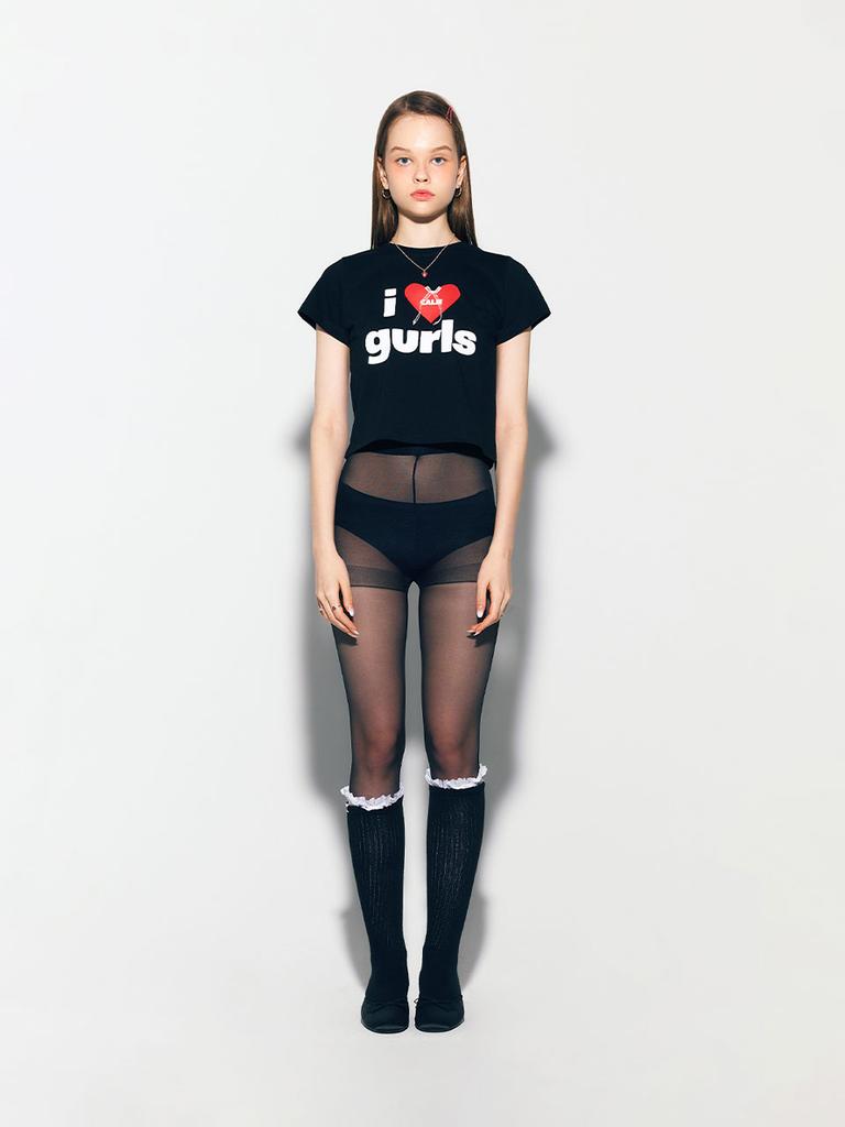 ASIF CALIE Calie Gurls T-Shirt Black