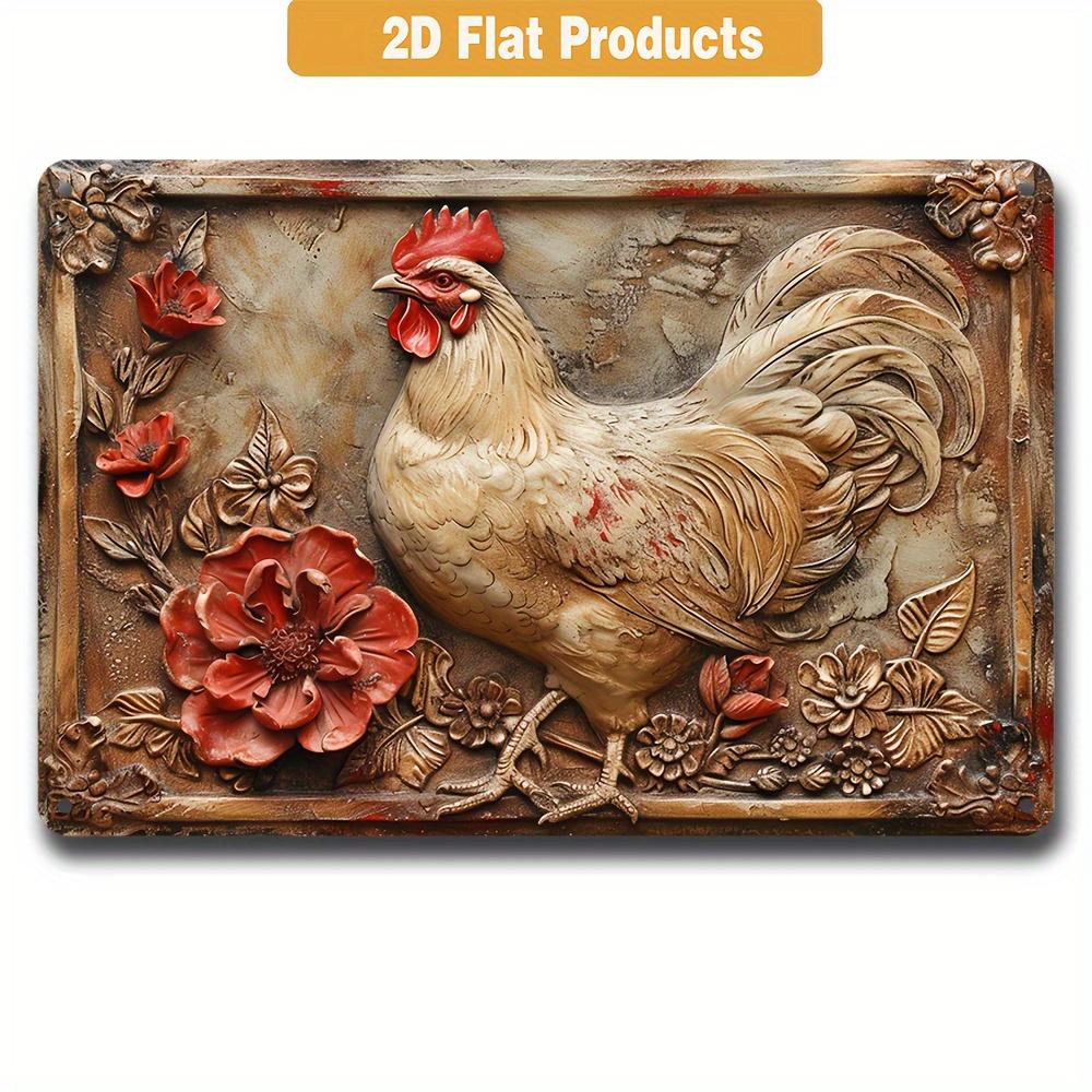 FJ Vintage Metal Tin Signs 2D Flat Printing  Posters  Room Wall Home Farmhouse Decor Room Decoration