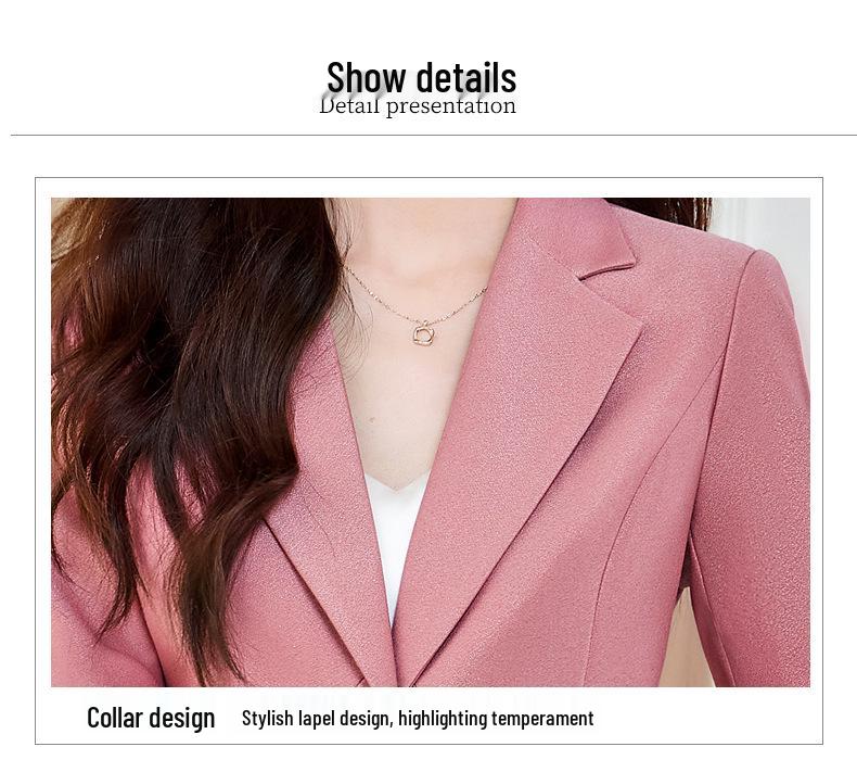 Hochwertiges Damen-Anzugset in Pink - Herbst/Winter 2026 Business Formelle Kleidung