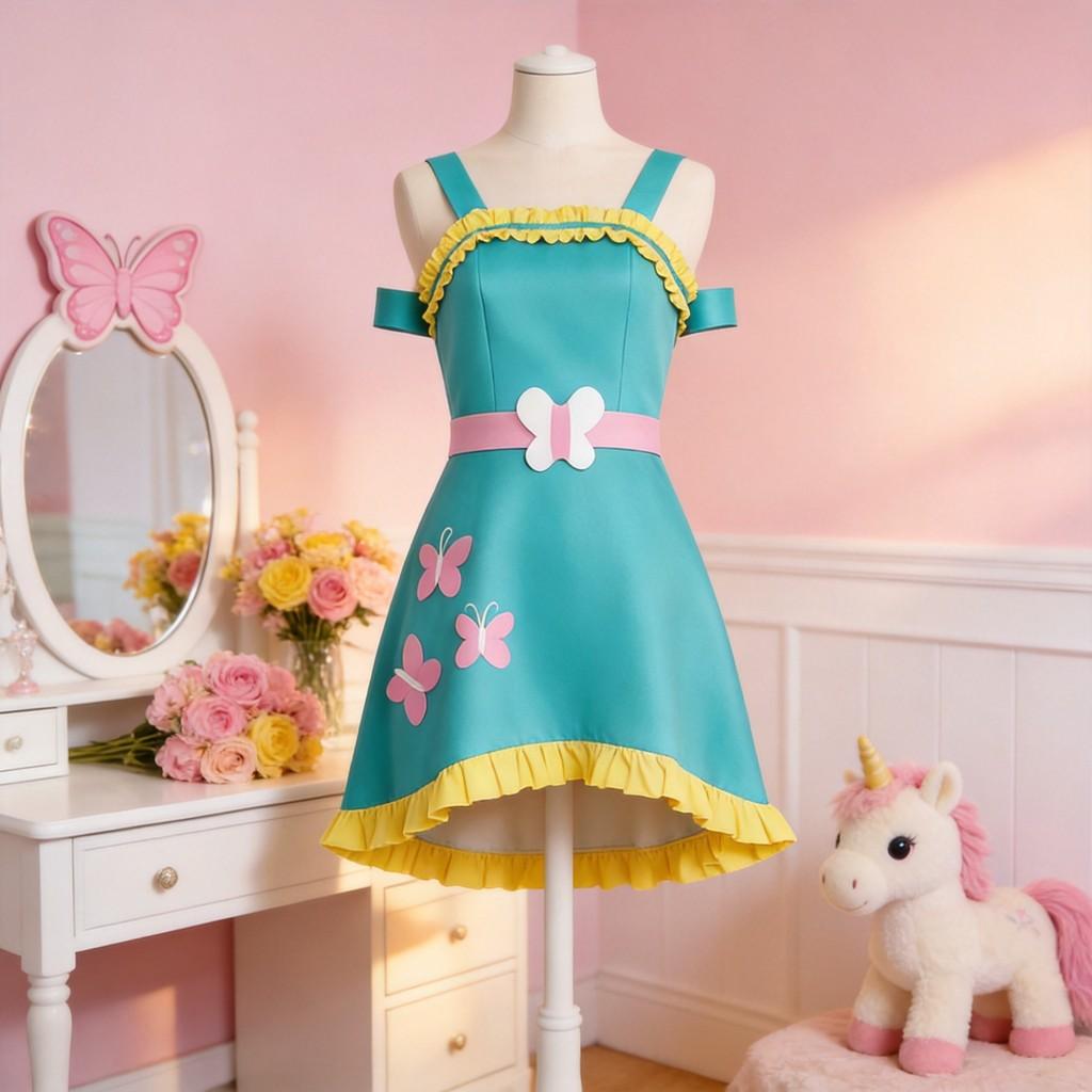 Cosplay kostým My Little Pony Fluttershy z vlněné látky pro anime jevištní vystoupení