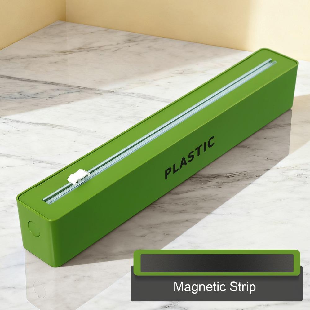 

with Slide Cutter Magnetic Cling Film Cutting Box Parchment Paper Cutter Box Refrigerator зелёный