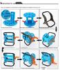 Compact High-Pressure Garden & Car Wash Hose Reel - Water Hose Storage Rack & Household Cord Winder