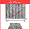 Golden Grey Fashionable Marble Patterned Bathroom Shower Curtain Waterproof