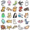 50 Cartoon Animal Stickers: Cute, Waterproof Decorations for Journals, Laptops, Water Bottles, and Phone Cases