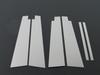 BRIGHTZ Finish Stainless Steel Pillar Panels with Visor for GRS196 GRS GS Part Number 17067 Ultra-Mirror GS350, GRS191, (6-Piece Set) [PIL-SIL-024],