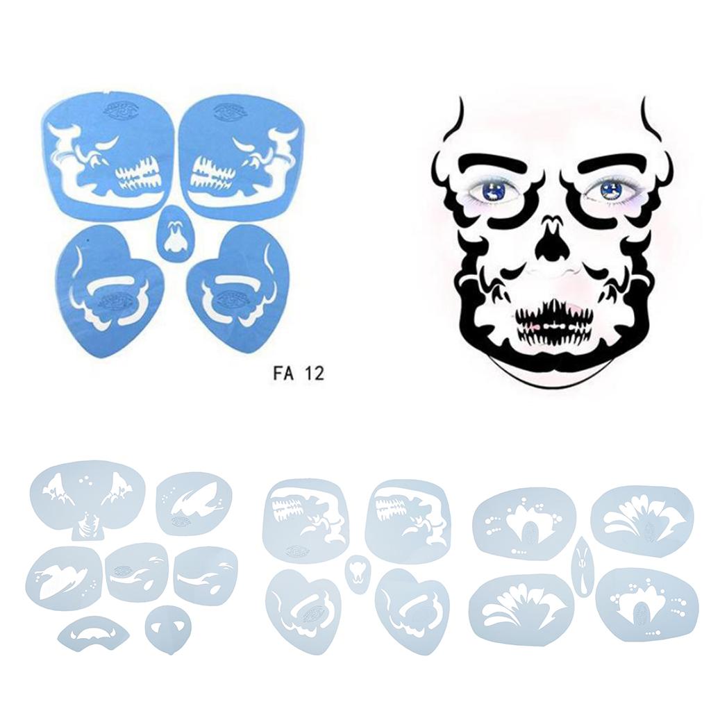 Paint Template For Halloween Festival Makeup
