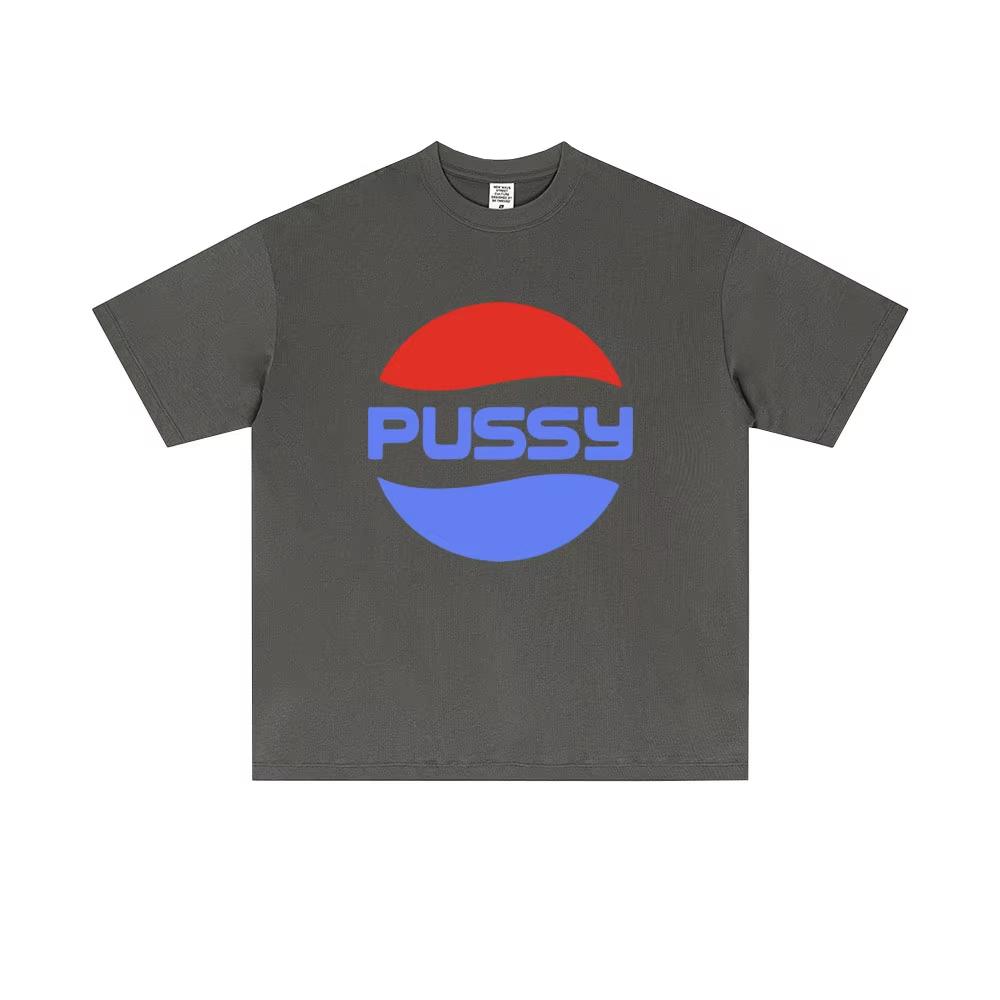 Funny Pussy Meme Graphic Tshirt Unisex Women CasualTshirt Unisex High Quality Soft Cotton T Shirts Male Vintage Streetwear