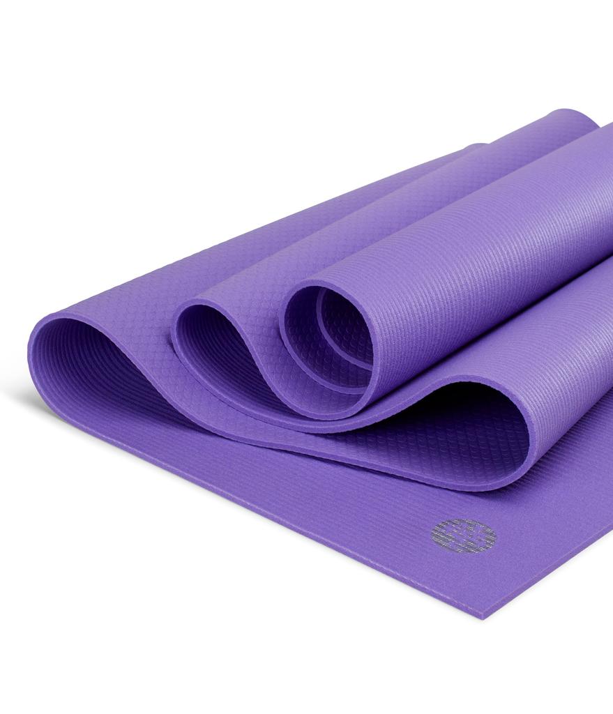Manduka PRO Lite Yoga Mat Lightweight For Women and Non Cushion for Joint Support and 71 Inch Paisley Purple - Men, Slip, Stability, 4.7mm Thick,