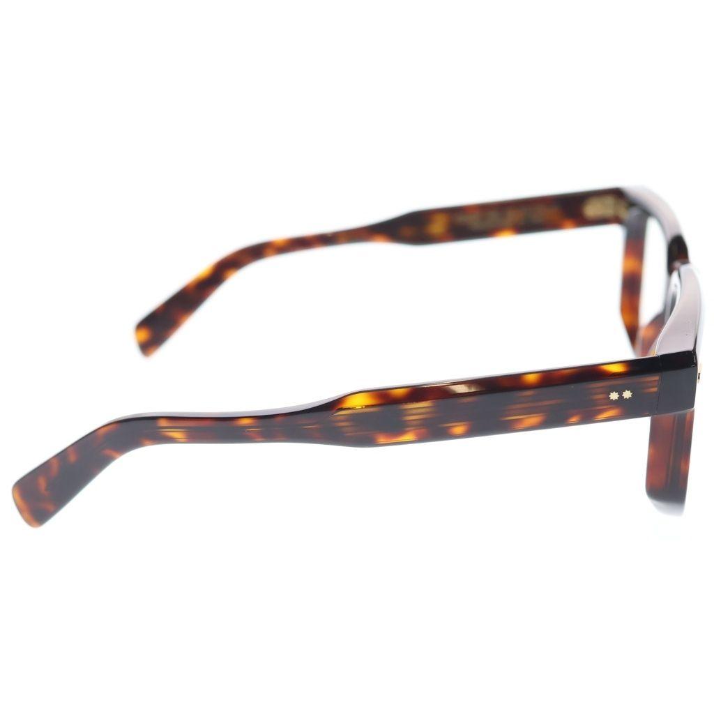 Used CUTLER AND GROSS CGOP 1410 02 Square Frame Clear Lens Sunglasses Glasses Brown