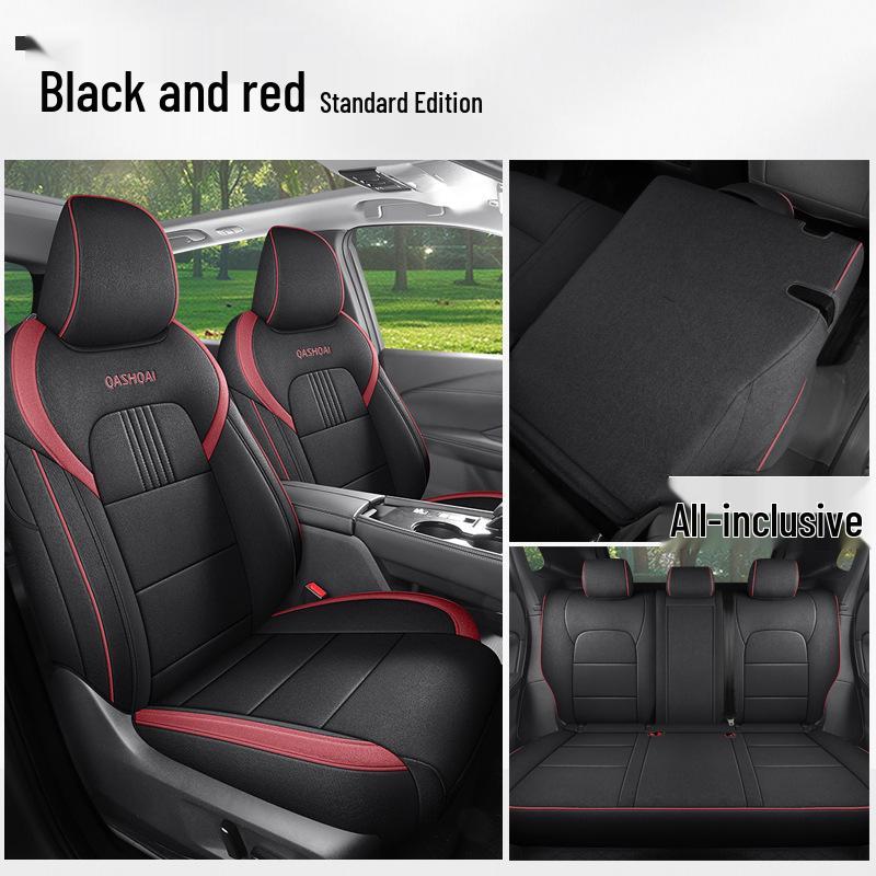 Qashqai Burlap Seat Cushion: Year-Round Breathable Full-Cover Protection