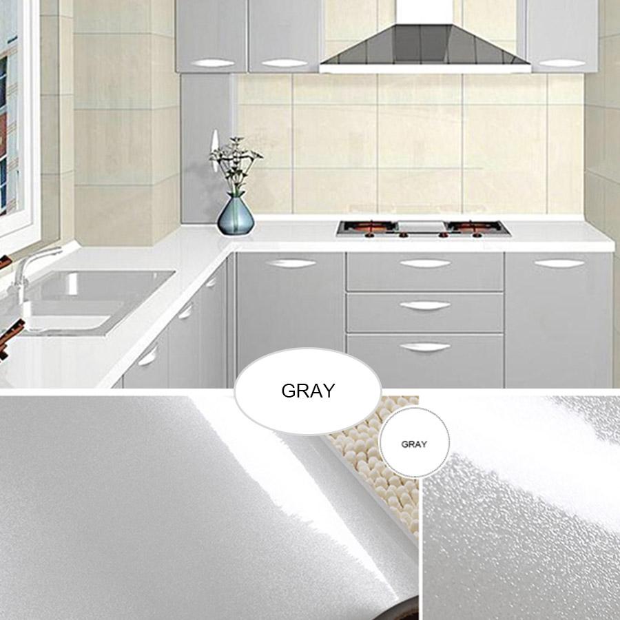 PVC Self-Adhesive Marble Wallpaper Kitchen Tile Stove Waterproof Oilproof Stickers Furniture Desktop Countertop Protective Film