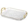 Food Platter Clear Plastic Serving Tray With Handles Versatile Dining Tea Serving Platter For Home Restaurant Cafe Decorate Tray