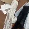 Fashion Y2K Long Lace Waistband Bow Floral Lace Waist Belt Tie Up Thin Dress Jeans Belt Summer