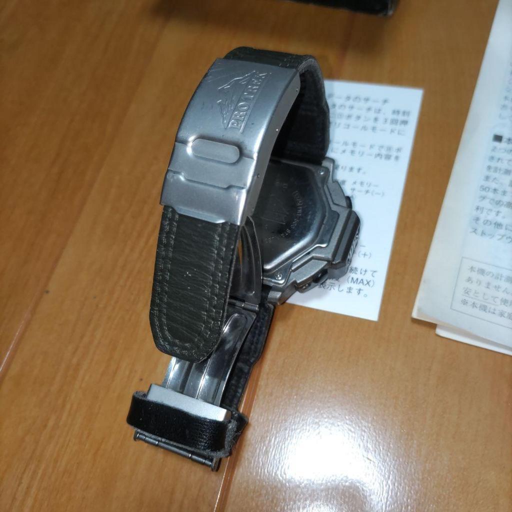 Used CASIO PRO TREK Black Men's Watch