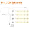 Door Sensor Control COB LED Strip Light Tape Wardrobe Bookcase Showcase Shelf Under Cabinet Backlight Lamp IR Proximity Switch