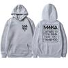 Hot Rapper Maka Aura 2025 Tour Double Sided Print Hoodie Autumn Winter Unisex Fashion Y2k Sweatshirt Men Women Fleece Pullovers