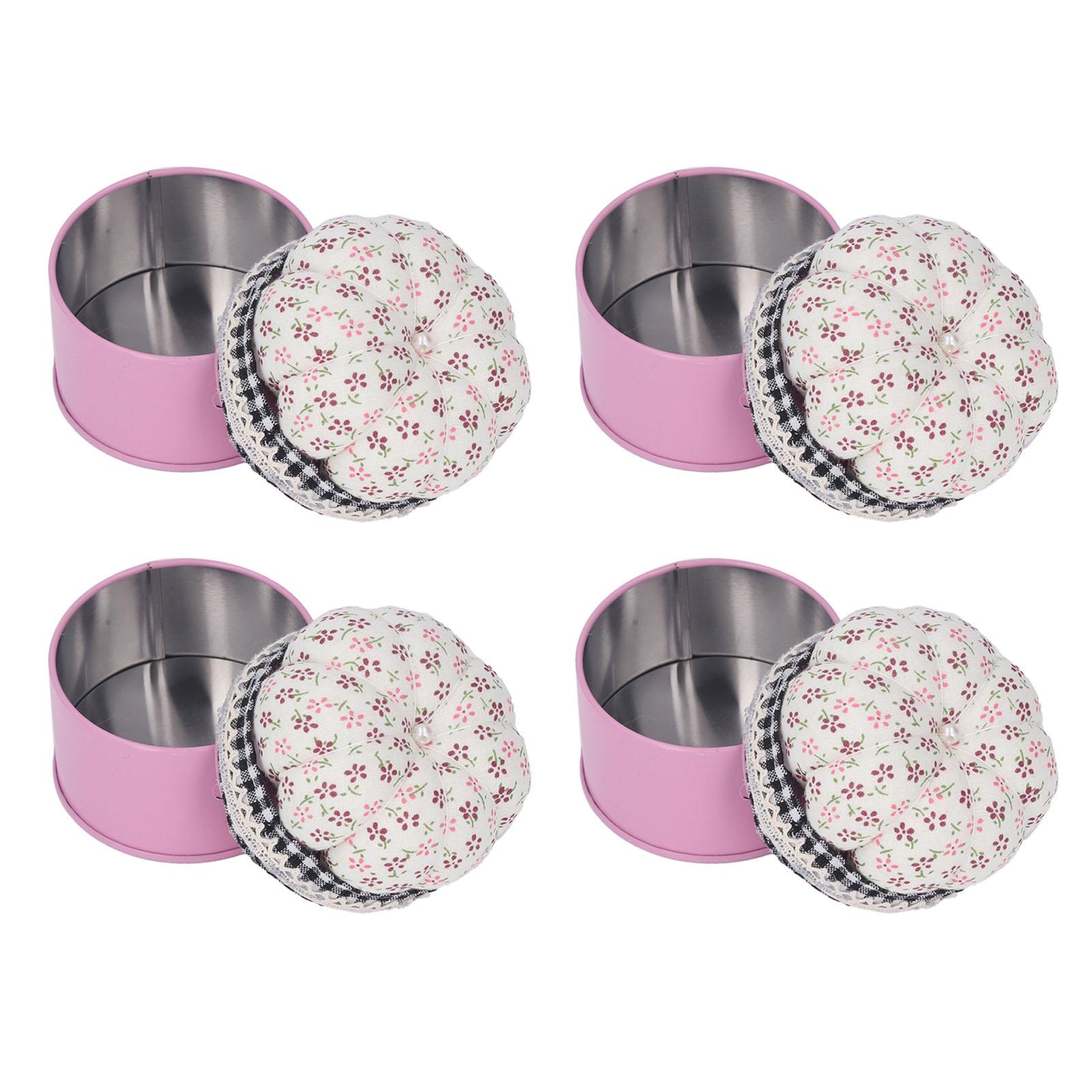 

4 комплекта игольниц с ящиком для хранения, нержавеющая многоцелевая игольница в форме тыквы, игольница