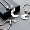 3pcs Zinc Alloy Adjustable Bracelets Gift for Best Friend Sisters Featuring Heart Shape Representing Big Middle Little Sis Love Theme