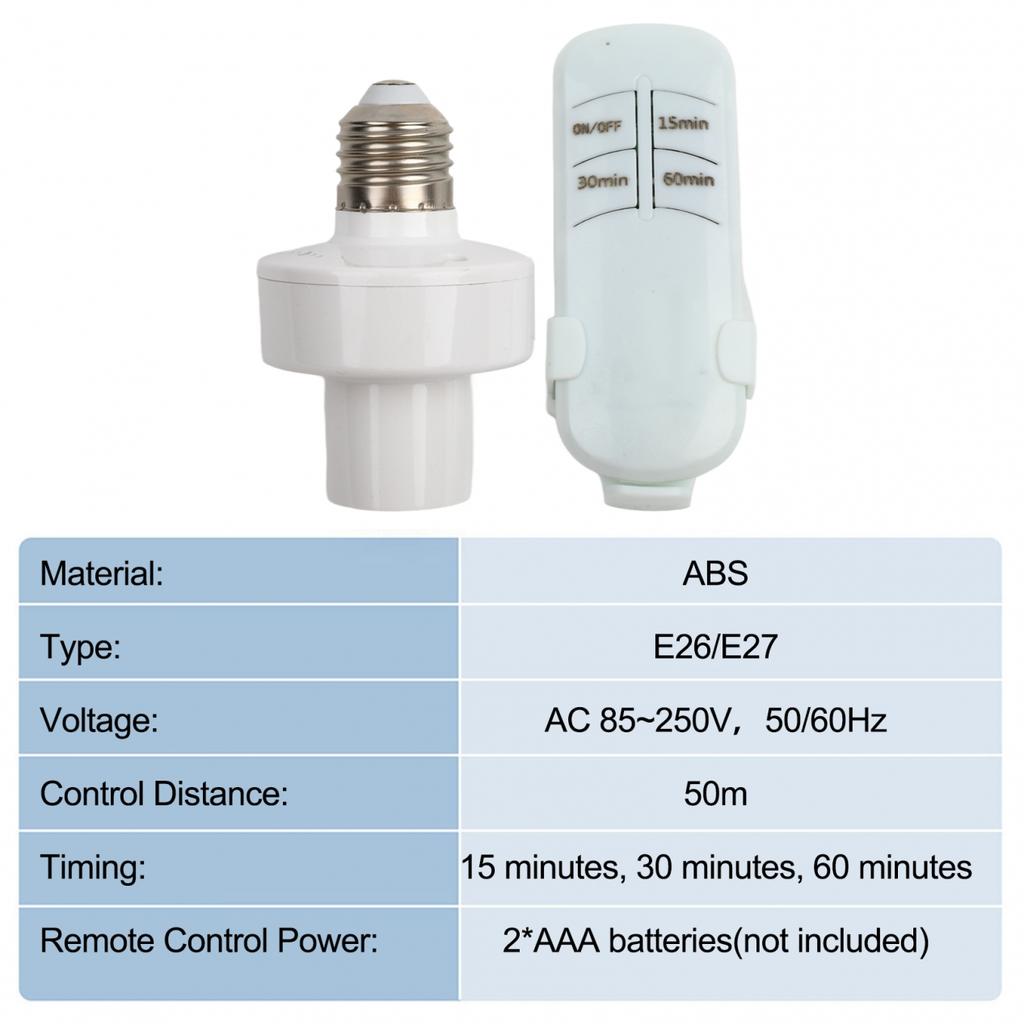 E27 Lamp Controller Bedside Lamps Bracket Cap Socket Switch