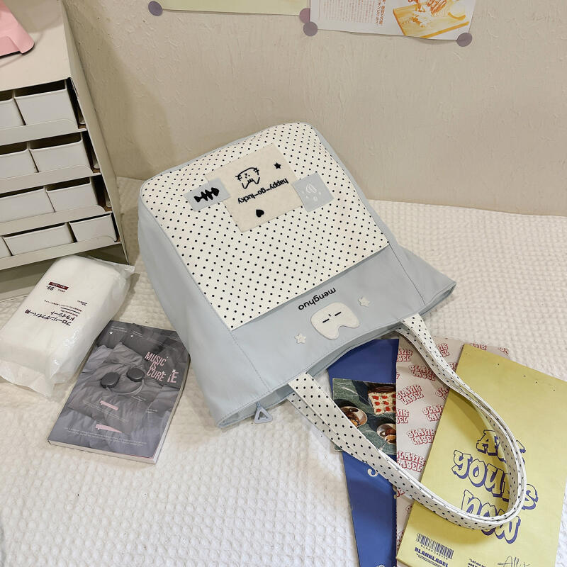 Polar Dot Shoulder Bag Women's Large Capacity Crossbody Bag Student Commuter Book Bag