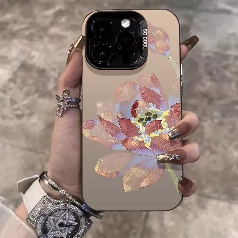 The new leaf is suitable for iphone17 mobile phone case Apple 16promax/15 Lotus 14pro13 Europe and America 12XR