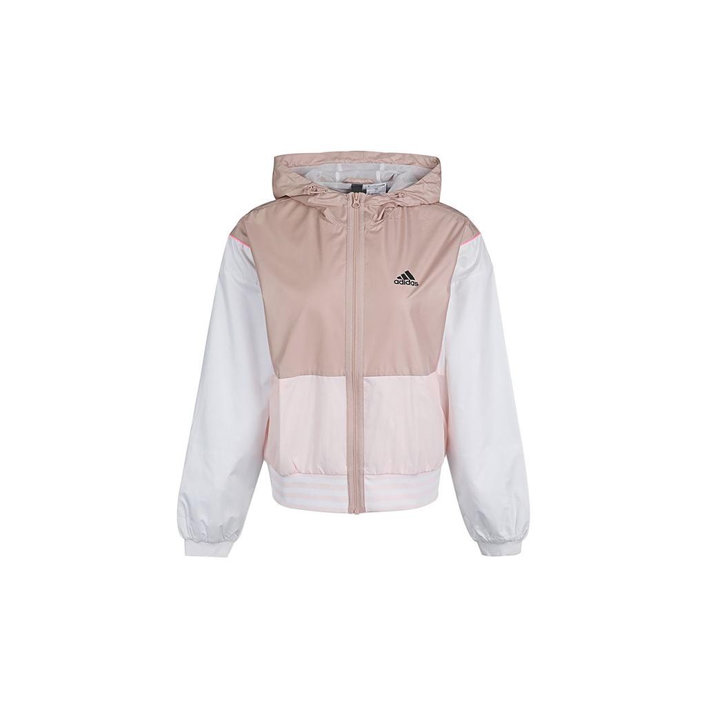 Adidas Neo Must Haves Bloková větrovka s logem Dámské svrchní oblečení Růžová GF0127