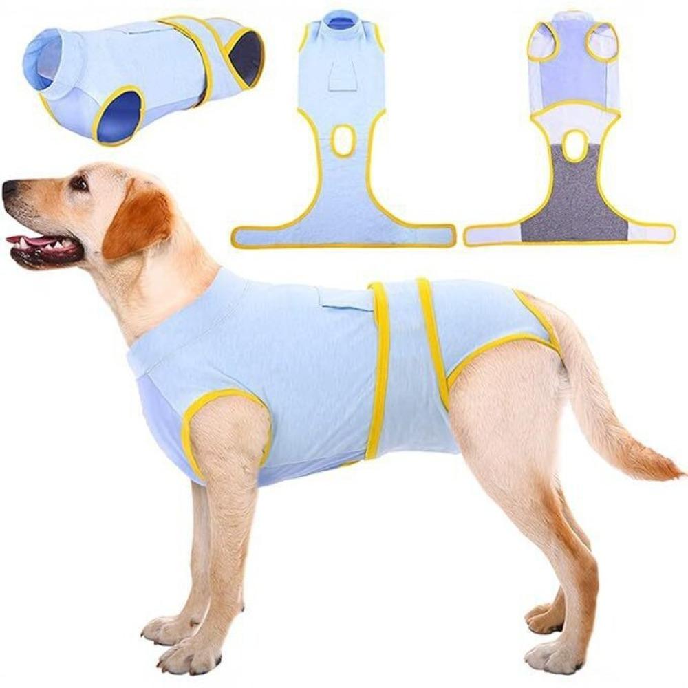 

Prevent Licking Dog Recovery Suit Washable Dog Onesies Soft Dog Surgery Recovery Suit Pet Surgery XL синій