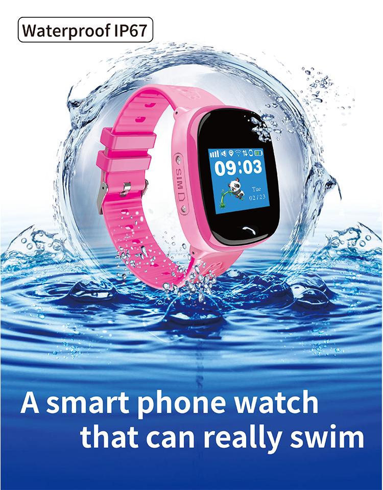 Barn Smart Watch Hw8 Gps Tracker Positionerande Stegräknare Sos Vattentät Smartwatch Barn Säker Armband För 2g Nätverk