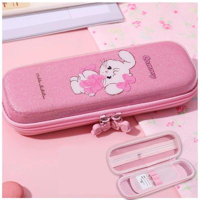 Large Capacity Pencil Pen Pencil Holder for Elementary School Students and Cute Multifunctional Large Capacity Pouch with Small Organizer for Writing