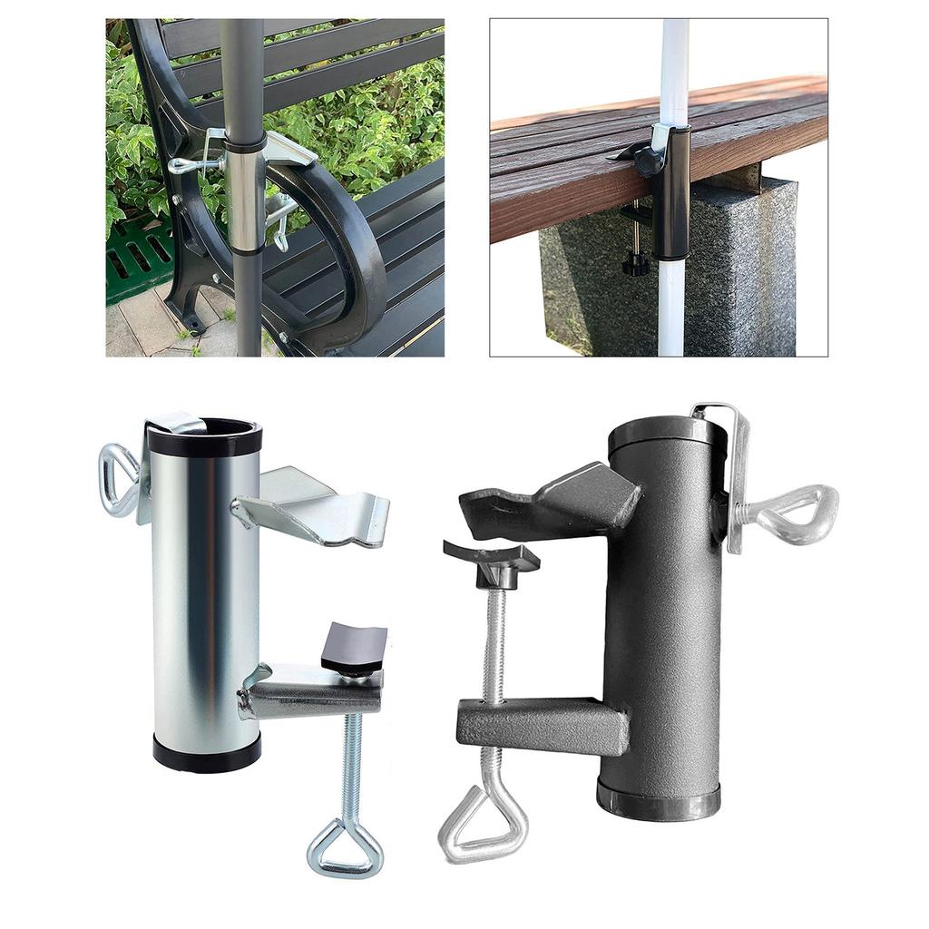 Outdoor Patio Umbrella Clamp Umbrella Clip Umbrella Stand Holder Patio Umbrella Stand for Beach Courtyard Balcony Deck