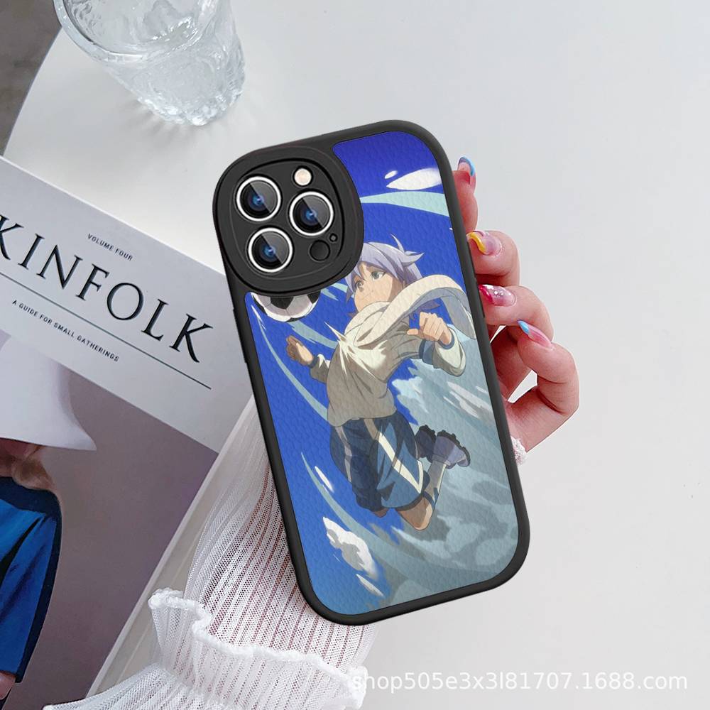 

Axel Blaze Firestorm Inazuma Eleven Leather Phone Case For IPhone 16 15 14 13 12 11 Pro Max Plus Shockproof Cover iphone X