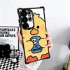 Cartoon Cute Duck Soft Phone Case For Samsung Galaxy S26 Ultra S25 Edge S24 FE S23 Plus S22 S21 + S20 Plating Anti-Fall Fundas