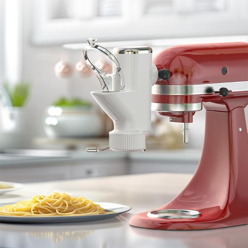 Washable Pastas Press Attachment With 7 Interchangeable Plates Kitchen Pastas Maker for Stand Mixers Accessories