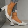 Mode Grob Absatz Wildleder Damen Schuhe neu schwarz professionelle Arbeitsschuhe Flugbegleiterin Beamtin Schleife formell hohe Absätze Damen