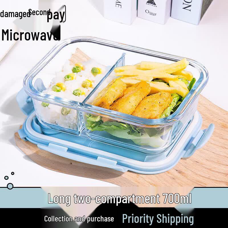 Qiwei Microwave-Safe Glass Lunch Box